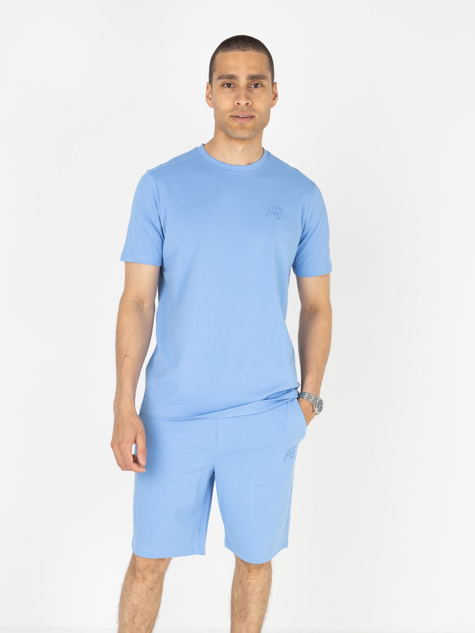 Prime Set Tee | Cornflower Blue