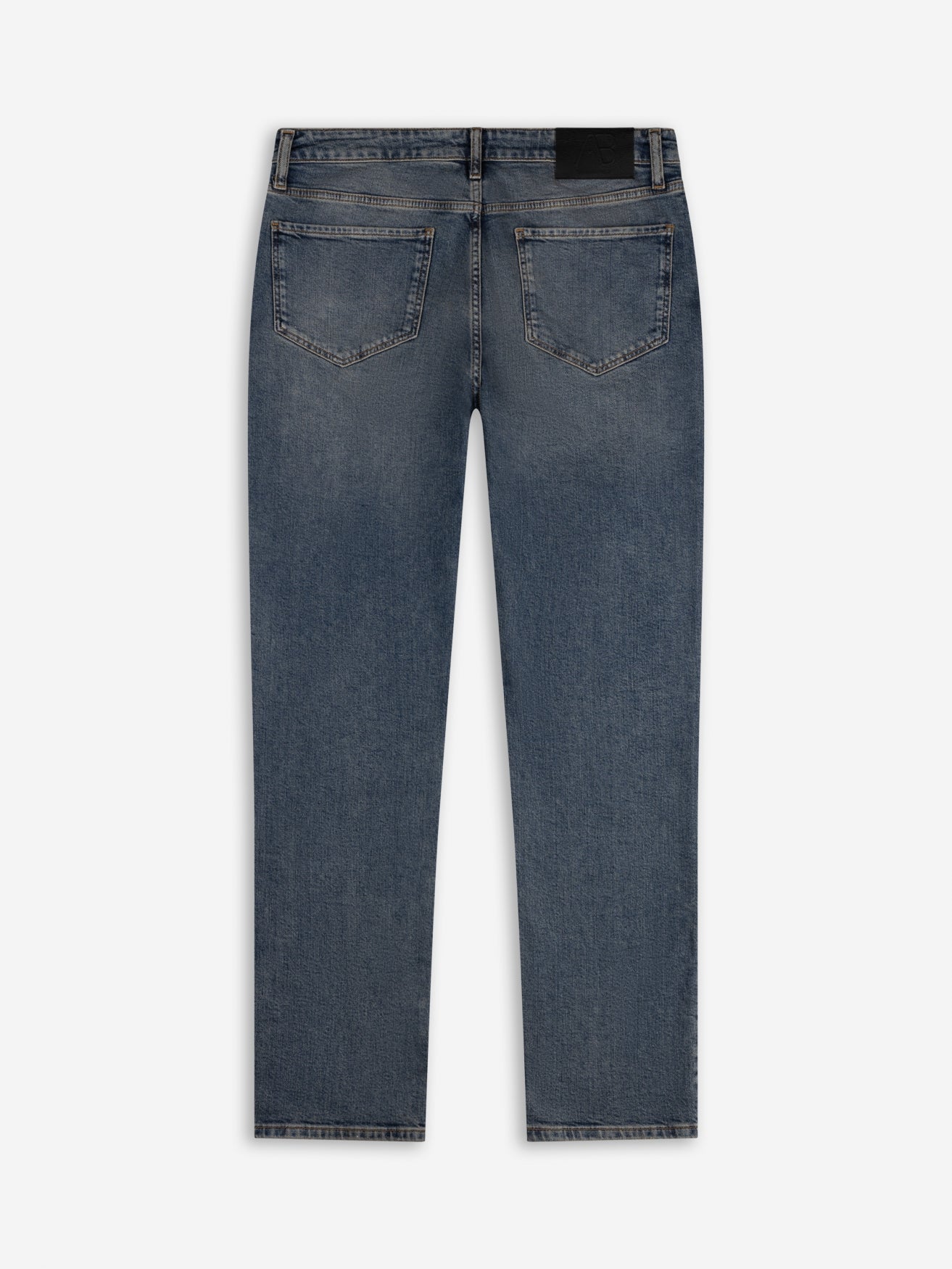 Slim-Fit Denim Jeans Paint | Dark Blue | Mid Blue