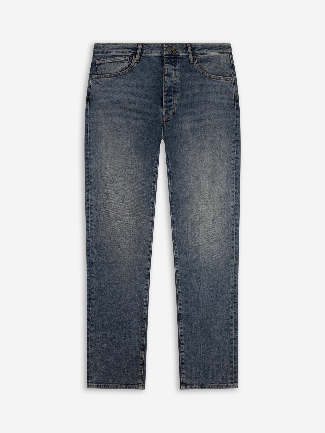 Slim-Fit Denim Jeans Paint | Dark Blue | Mid Blue