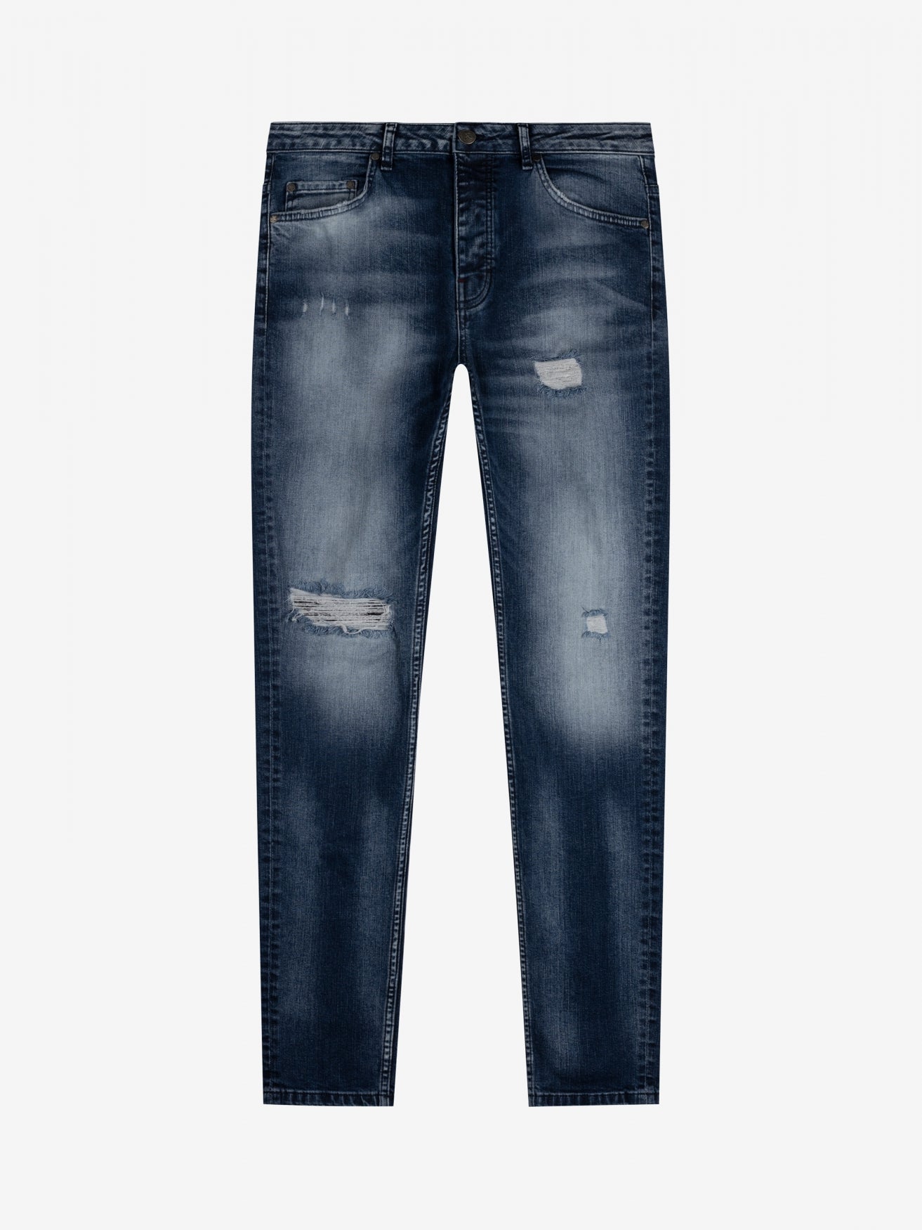 Slim-Fit Denim Jeans Paint | Dark Blue | Dark Blue