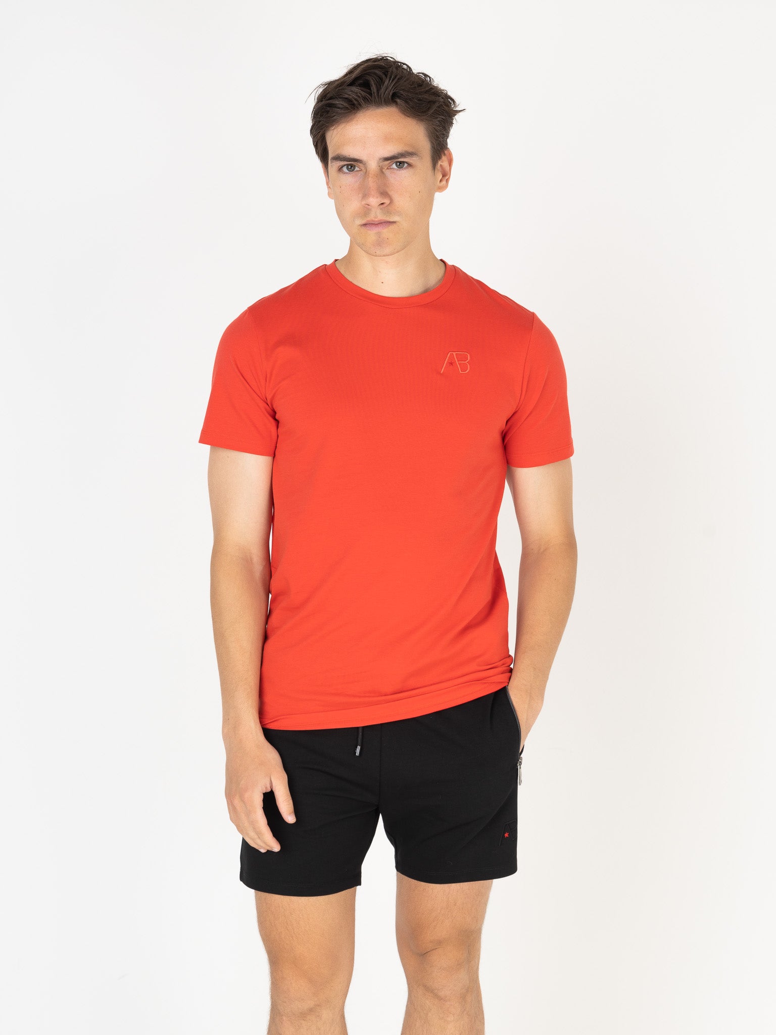 Basic Slim-Fit Tee | True Red