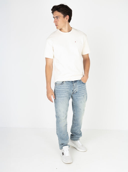 Slim-Fit Denim Jeans Paint | Dark Blue | Light Blue