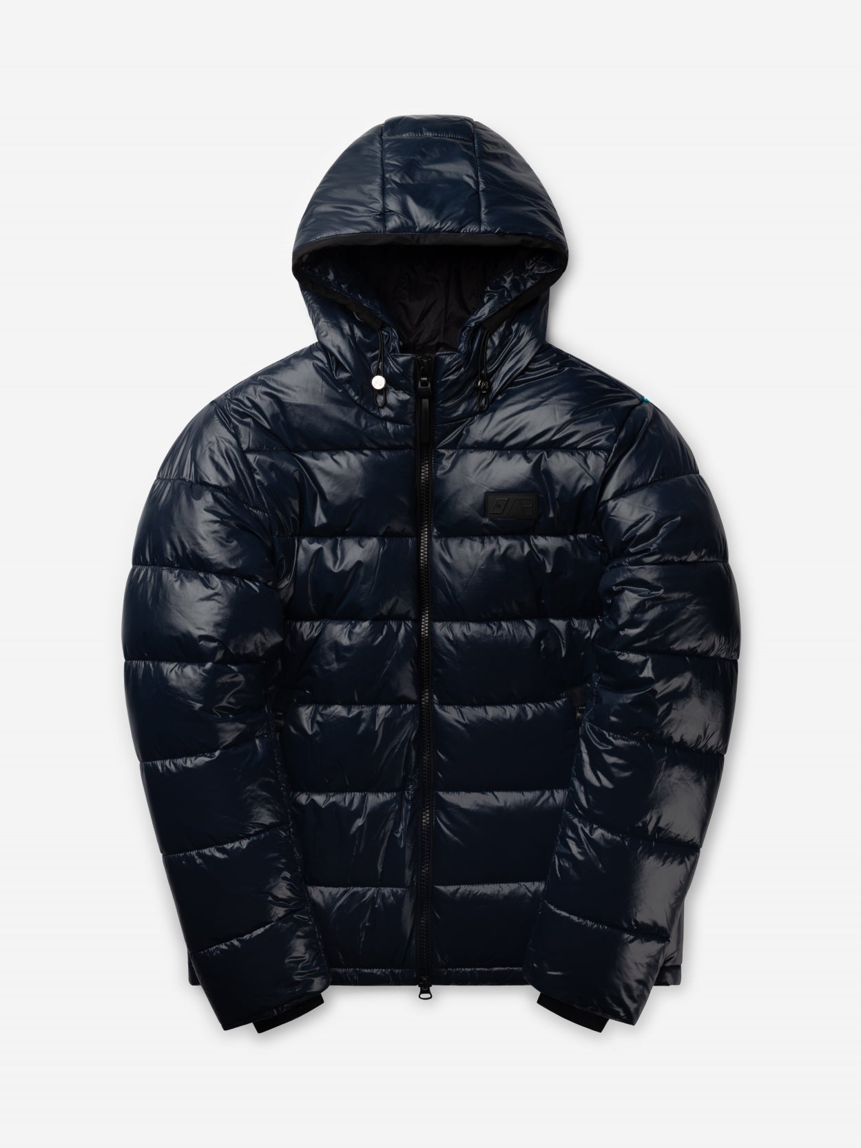 Black shine puffer jacket mens online