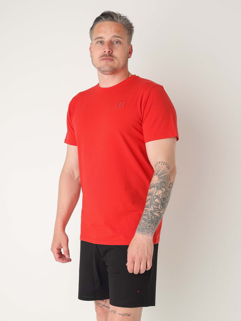 Basic Slim-Fit Tee | True Red