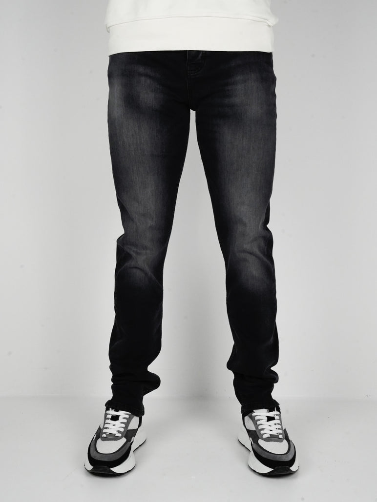 Slim-Fit Denim Jeans Paint | Dark Blue | Jet Black