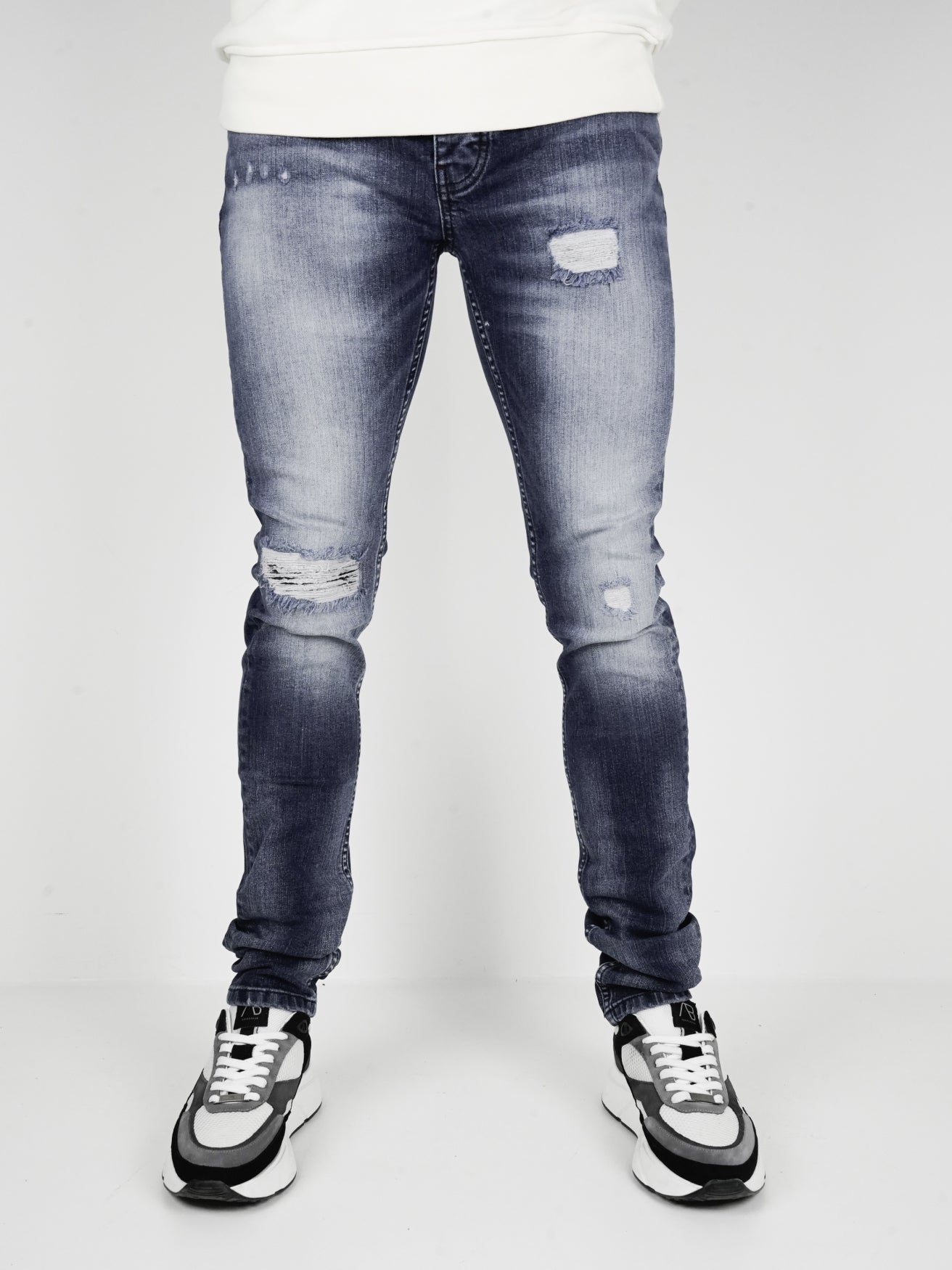 Slim-Fit Denim Jeans Paint | Dark Blue | Dark Blue