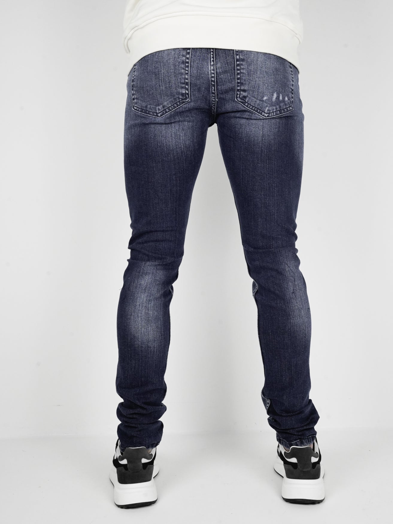 Slim-Fit Denim Jeans Paint | Dark Blue | Dark Blue