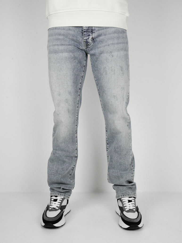 Slim-Fit Denim Jeans Paint | Dark Blue | Light Blue