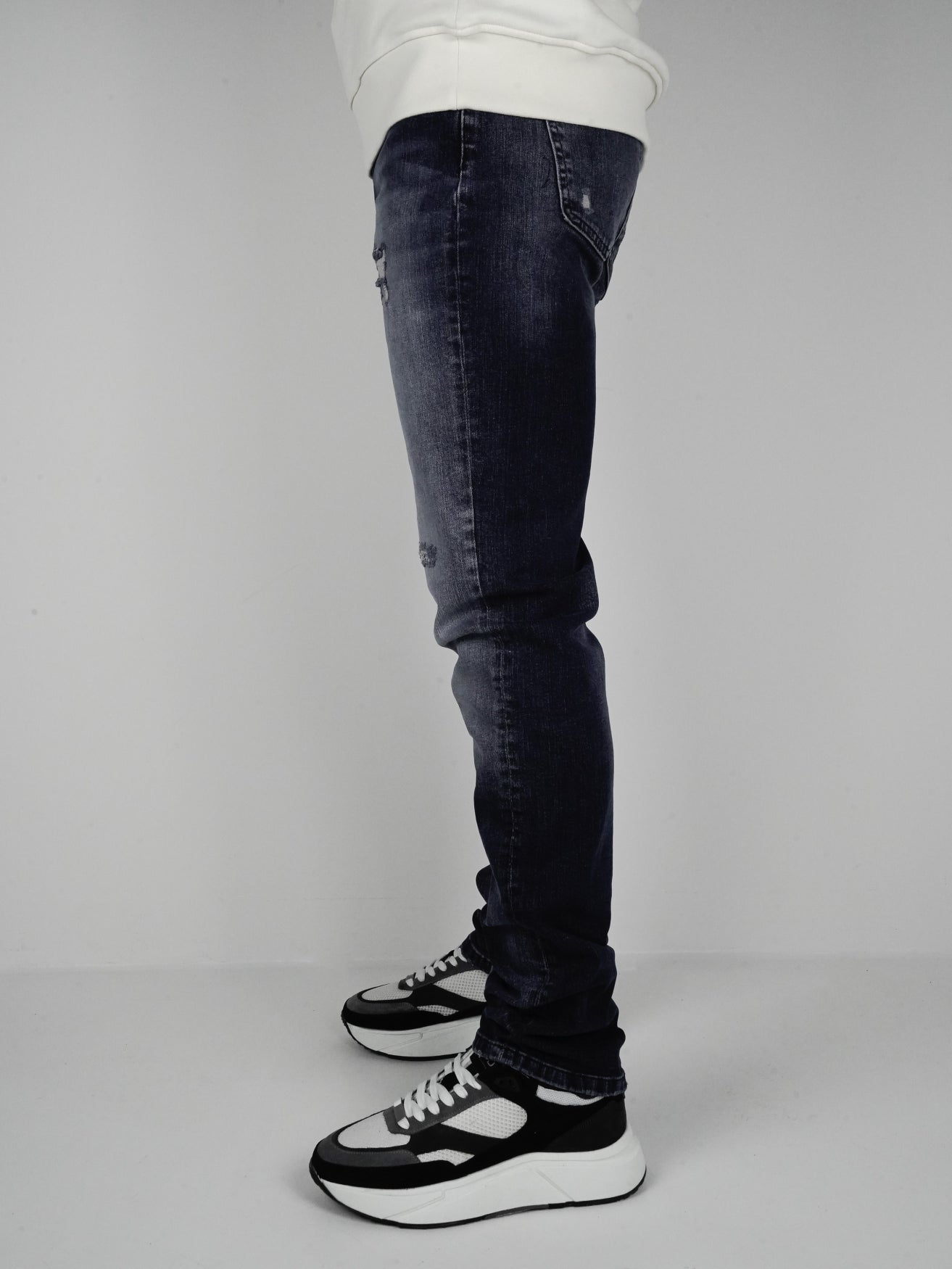 Slim-Fit Denim Jeans Paint | Dark Blue | Dark Blue