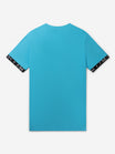 Flag Tee | Cyan Blue