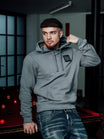 Slim-Fit Metal Hoodie | Steel Gray