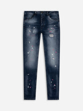 Slim-Fit Denim Jeans Paint | Dark Blue | Dark Blue