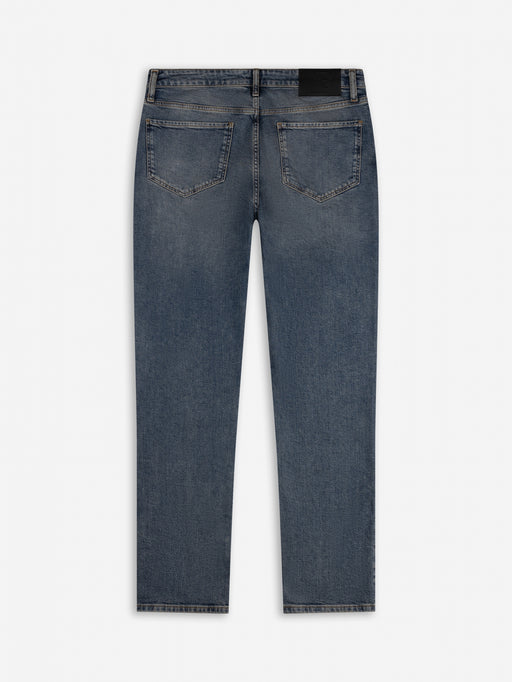 Slim-Fit Denim Jeans Paint | Dark Blue | Mid Blue