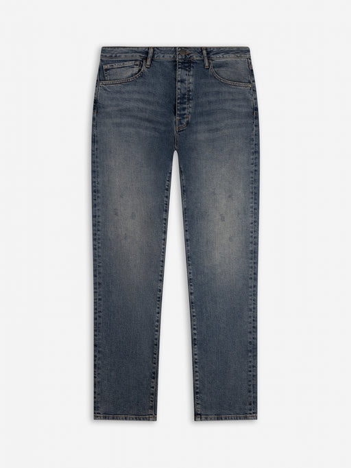 Slim-Fit Denim Jeans Paint | Dark Blue | Mid Blue