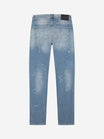 Slim-Fit Denim Jeans Paint | Dark Blue | Mid Blue