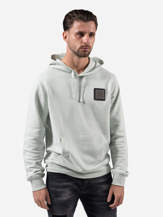 Slim-Fit Metal Hoodie | Sky Gray