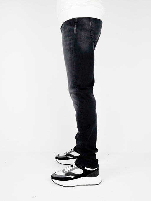 Slim-Fit Denim Jeans Paint | Dark Blue | Jet Black
