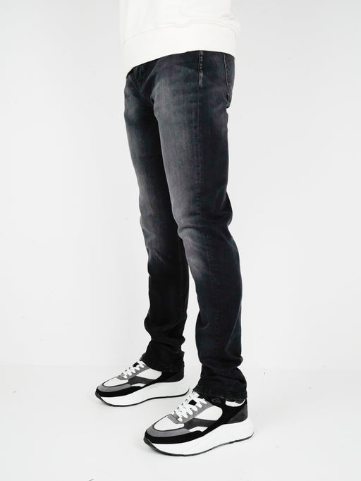 Slim-Fit Denim Jeans Paint | Dark Blue | Jet Black