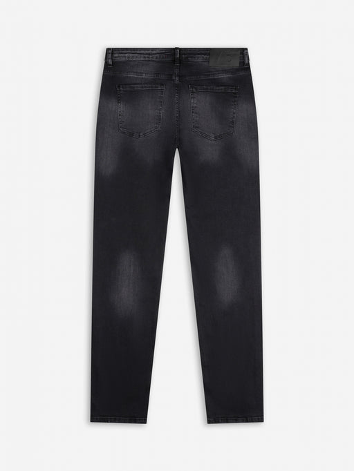 Slim-Fit Denim Jeans Paint | Dark Blue | Jet Black