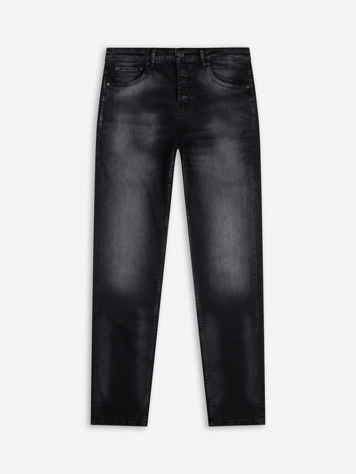 Slim-Fit Denim Jeans Paint | Dark Blue | Jet Black