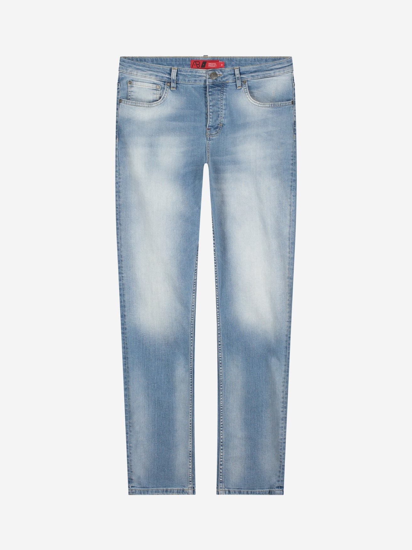 Slim-Fit Denim Jeans Paint | Dark Blue | Mid Blue