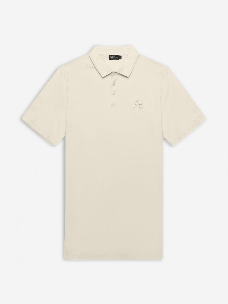 Premium Interlock Polo | White Swan