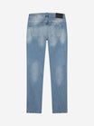 Slim-Fit Denim Jeans Paint | Dark Blue | Mid Blue