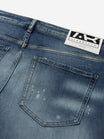 Short Denim Jeans | Light Blue - Destroyed Paint