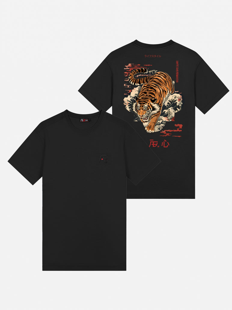 Ink Tee (Tiger) | Jet Black