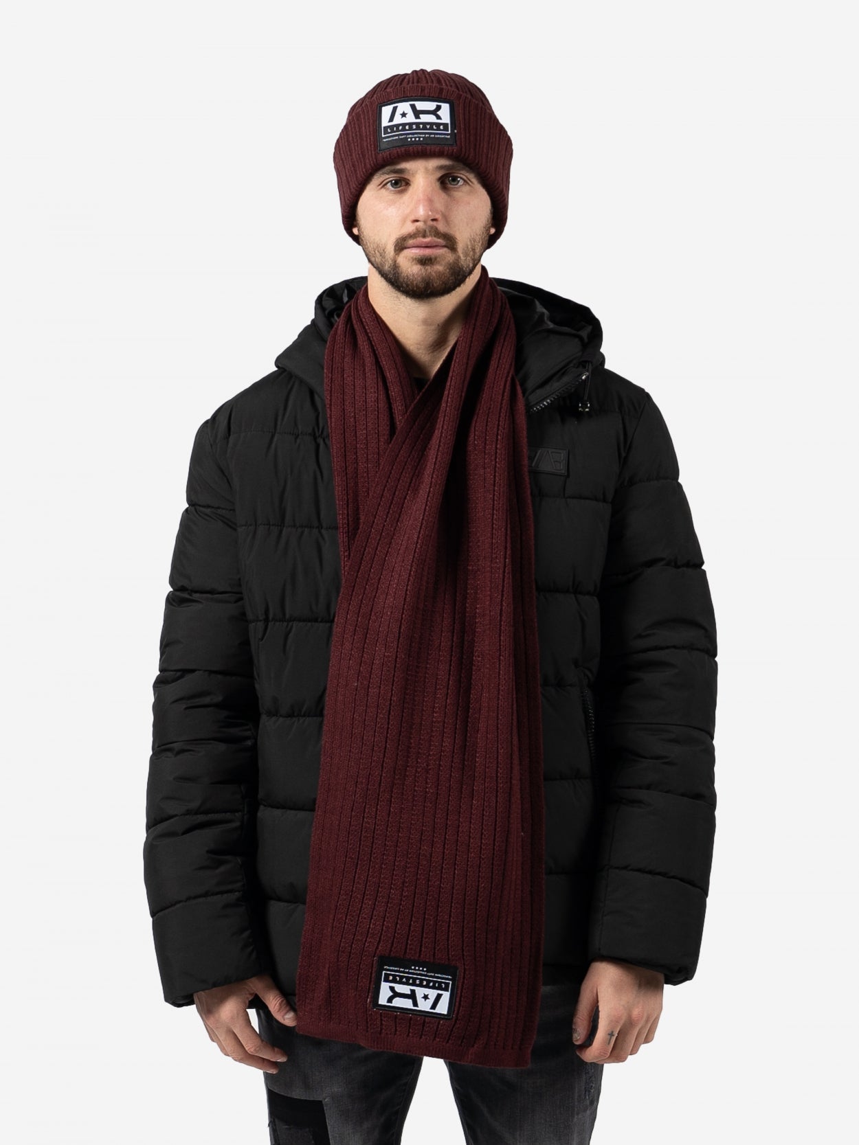 Cut Scarf | Burgundy